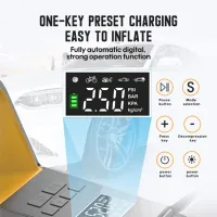 Compresseur d air portable 150 PSI avec Afficheur Digitale et Torche LED