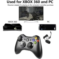 MANETTE XBOX 360 PC SANS FIL  AVEC ADAPTATEUR SANS FIL dobgel 