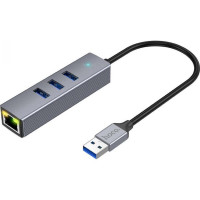 reseau-connexion-adaptateur-hub-4-en-1-usb-to-rj45-1000mbps-3-x-30-hoco-hb34-bab-ezzouar-alger-algerie