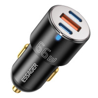 آخر-chargeur-auto-essager-66w-double-port-usb-type-c-et-a-noir-الأربعطاش-بومرداس-الجزائر