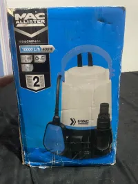 Pompe à eau 2en1 claire chargée 400 w