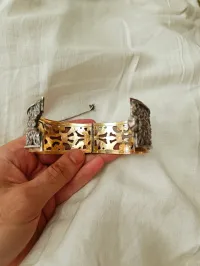Bracelet OR 18k et argent 