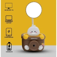 Lampe de Table rechargeable pour enfant motif animal avec taille crayon