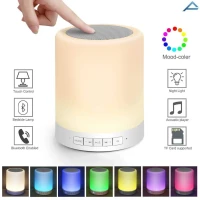 Baffle Haut Parleur sans fil Bluetooth avec lampe LED - Rechargeable