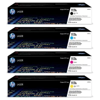 PACK DE TONER HP 117A NOIR + 03 COULEURS COMPATIBLE / ORIGINAL
