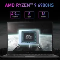 ASUS ROG FLOW X13 GV301R RYZEN 9 6900Hs 16GO 512GO SSD NVIDIA GEFORCE RTX3050 4GO NEUF SOUS EMBALL