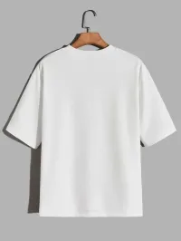 tshirt blanc simple oversize تيشرت ابيض سامبل اوفرسايز 