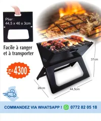 Barbecue À Charbon pliable TYPE X التوصيل مجاني في الجزائر العاصمة