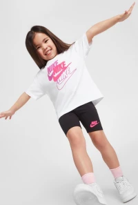 Nike Girls' Futura T-Shirt/Cycle Shorts Set Children