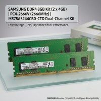 RAM 8GB (4*2) Samsung DDR4