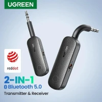 UGREEN 2-IN-1 Bluetooth 5.0 Récepteur/Transmetteur 3.5mm STEREO AUX avec Microphone TV Voiture PC