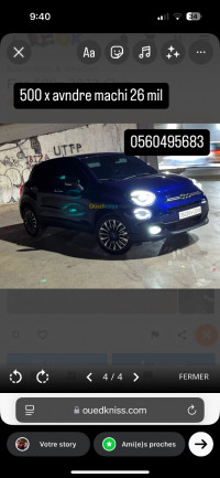 voitures-fiat-500x-2023-club-kouba-alger-algerie