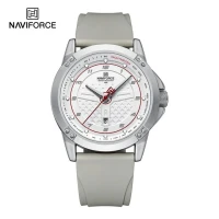  NAVIFORCE-Montre-bracelet à quartz étanche pour homme GRIS ET NOIR