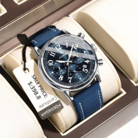 hommes-poedagar-montre-de-luxe-pour-homme-noir-et-bleu-etanche-shoe-chronographe-date-quartz-bab-ezzouar-bordj-el-kiffan-alger-algerie