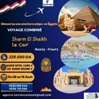 promo de 15000 Da   Égypte combiné le cair et sharm  el sheikh