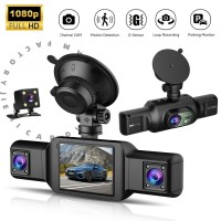 كاميرا-الويب-ومؤتمرات-الفيديو-camera-de-tableau-bord-triple-3-canaux-et-dashcam-grand-angle-سيارة-داش-كام-ثلاثية-العدسات-للمراقبة-الشاملة-البليدة-الجزائر