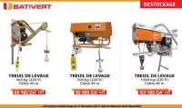 TREUILS DE LEVAGE 300 KG / 500 KG / 1000 KG