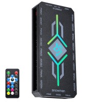 SNOWMAN H9 AVEC TELECOMMANDE ARGB ET VITESSE 8 VENTILOS BLACK