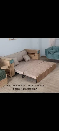 Lit Rabatable 2 Places سرير لشخصين قابل للطي