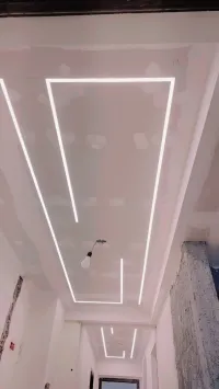 Placoplâtre BA13 led profil et plafond demontabe 