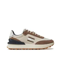 BASKETS TOMMY JEANS TJM TECHNICAL RUNNER GRIS MARRON