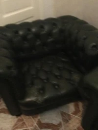Fauteuil chesterfield vert 