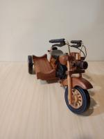 antiquites-collections-grande-moto-en-bois-avec-side-car-staoueli-alger-algerie