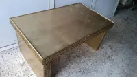 Table basse sculpté doré 