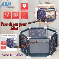 Parc de jeu pour bébé avec 10 Balles 112 x 52 x 50  cm 