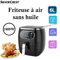Friteuse à air sans huile 6L ,1800W | SILVERCREST- Air fryer  القلاية الهوائية 