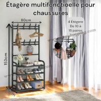 dressings-etagere-multifonctionnelle-pour-chaussures-4etagere153cm80cm26cm-رف-متعدد-الوظائف-للاحذية-bordj-el-kiffan-alger-algerie