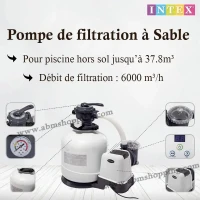 Pompe de filtration à Sable SX2100 6 m3/h Intex