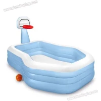 Piscine Basket center 257 x 188 x 135 cm -Intex