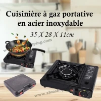 Réchaud à gaz de camping allumage automatique en acier inoxydable