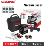 Niveau Laser 2 Lignes à Pilles 30m _Crown