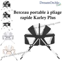Berceau portable à pliage rapide Karley Plus | Dream on Me