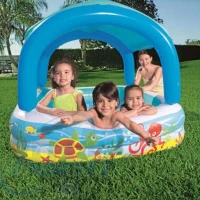 Piscine pour enfant avec auvent gonflable 140x 140 x 114 cm - Bestway