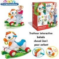 Trotteur interactive balade à cheval 3 en 1 pour enfant  Clementoni