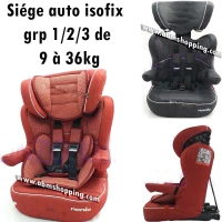 Siège auto bébé Isofix Grp 1 _2 _3 De 9 à 36 Kg _Nania