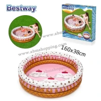 Piscine ice cream ronde gonflable pour enfants 160x160x38cm | Bestway