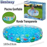 Piscine gonflable Ronde transparente 183 Cm x 33 Cm  Bestway