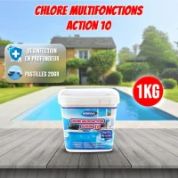 Chlore multifonctions 1kg action 10  WINPOOL (F) 