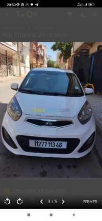 voitures-kia-picanto-2013-style-ain-temouchent-algerie