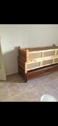 Canapé coffre bois hêtre 
