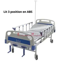 Vente de lits médicalisés manuels - 1, 2 et 3 positions -Pour malades