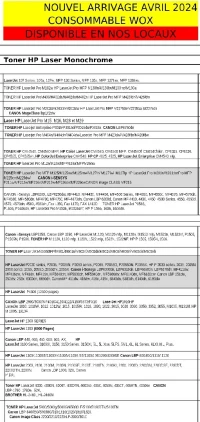 Consommables informatiques 
