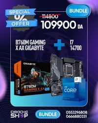 Combo B760m Gaming X AX Gigabyte + Intel I7 14700