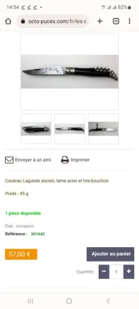 Ancien Couteau laguiole 