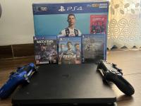 أجهزة-ألعاب-الفيديو-ps4-slim-avec-2-manette-et-3-jeux-بئر-خادم-الجزائر
