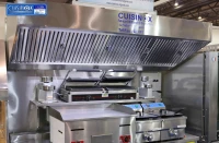 Hottes d' extraction en inox murs / central
